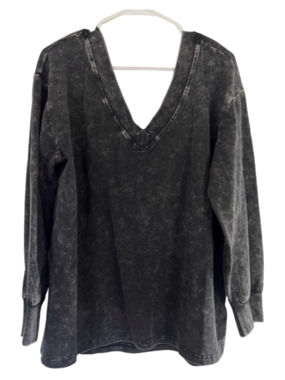 Mono B Black Sweatshirt with Orange Logo Detail